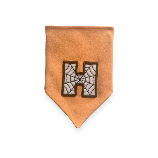 Glow in the Dark Web Initial Bandana - Orange