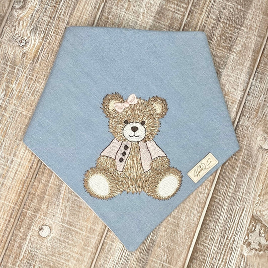 Denim Miss Bear Bandana