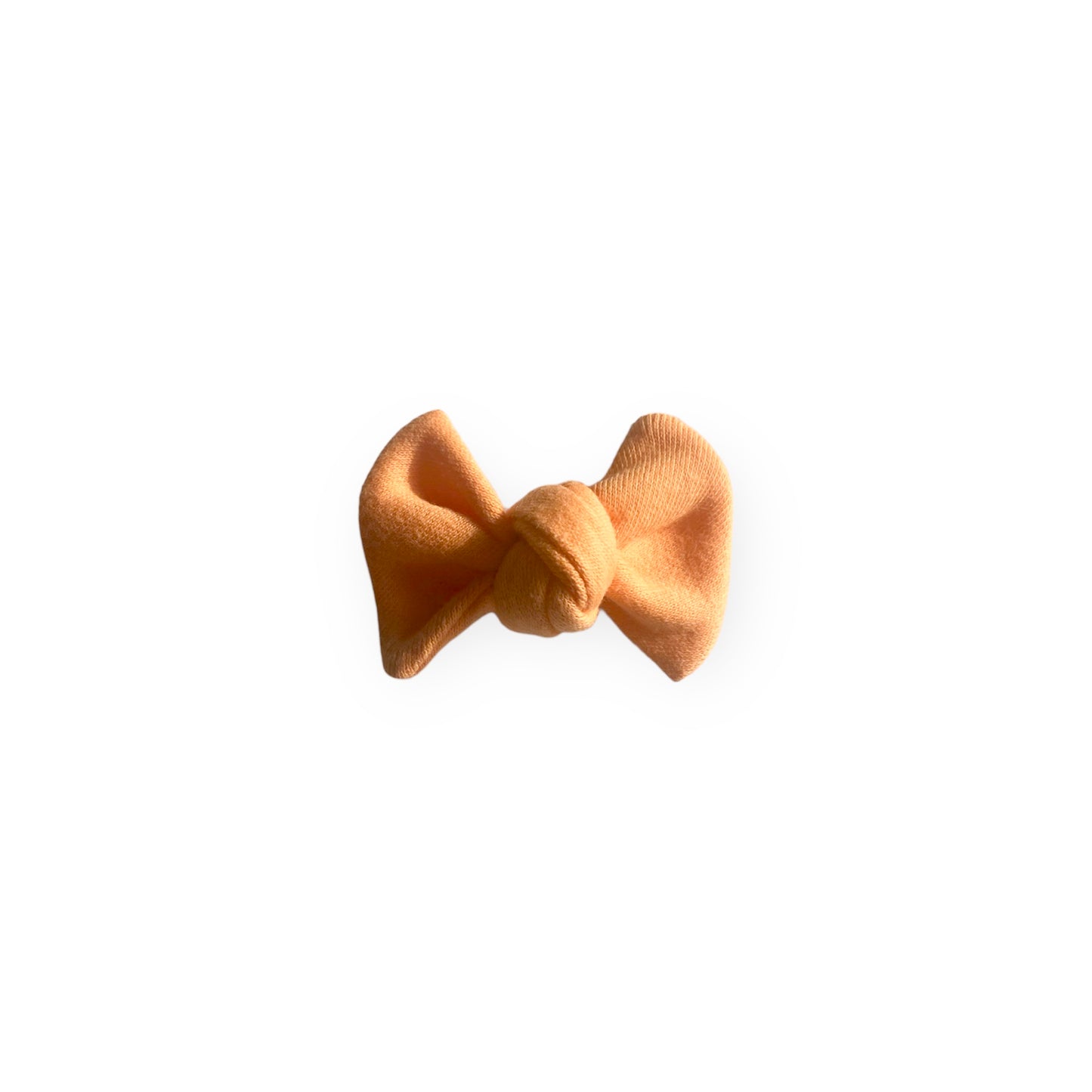 Orange Twist Knot Hair Bow