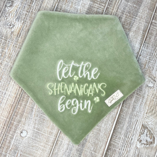 Plush Green Shenanigans Bandana