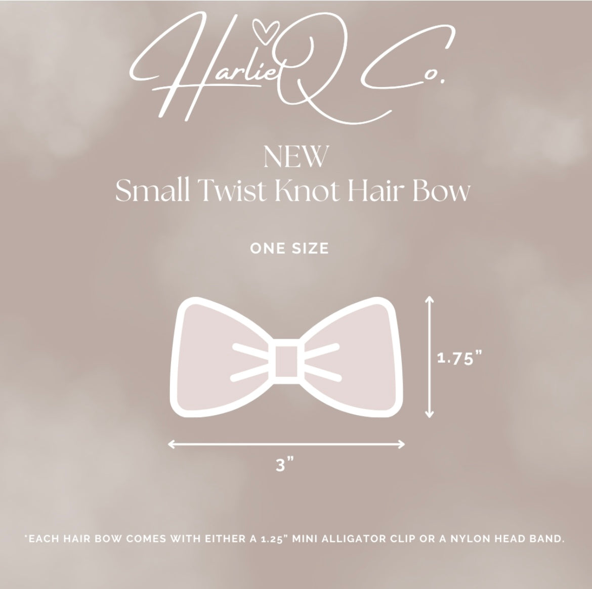 Rainbow Holographic Twist Knot Hair Bow