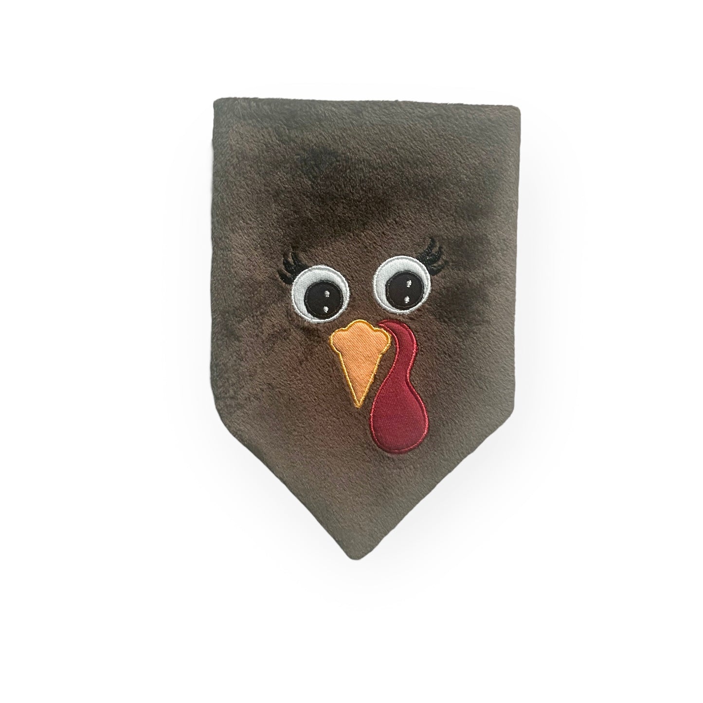 Plush Turkey (WITH Lashes) Bandana