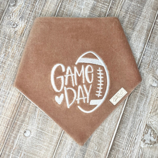 Game Day Lt Brown Cord. Bandana