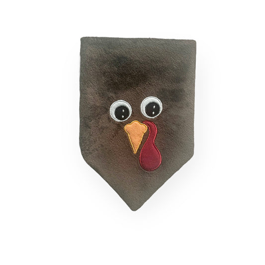 Plush Turkey (NO Lashes) Bandana