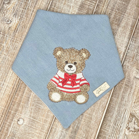 Denim Mr. Bear Bandana