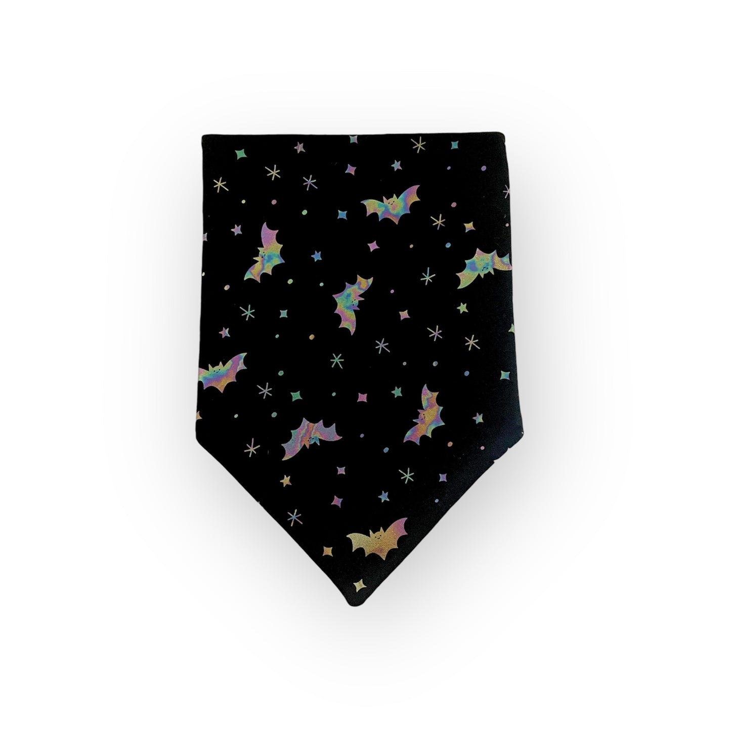 Rainbow Holographic Bats Bandana